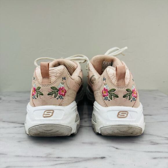 Skechers D’lights Bright Blossoms Pink Sneakers Women’s Size 8 - Picture 3 of 8